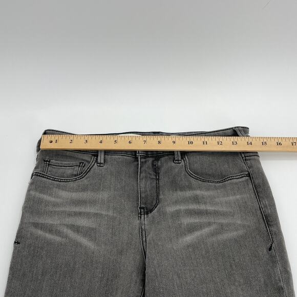 PILCRO by Anthro Jeans Serif Mid-Rise Skinny Grey Pants Womens Size 29P Stretch - Picture 6 of 10